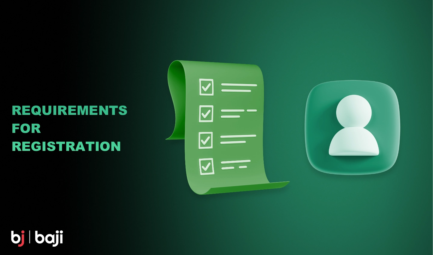 Baji پلیٹ فارم میں نیا اکاؤنٹ رجسٹر کرنے کے لیے مخصوص تقاضے ہیں۔