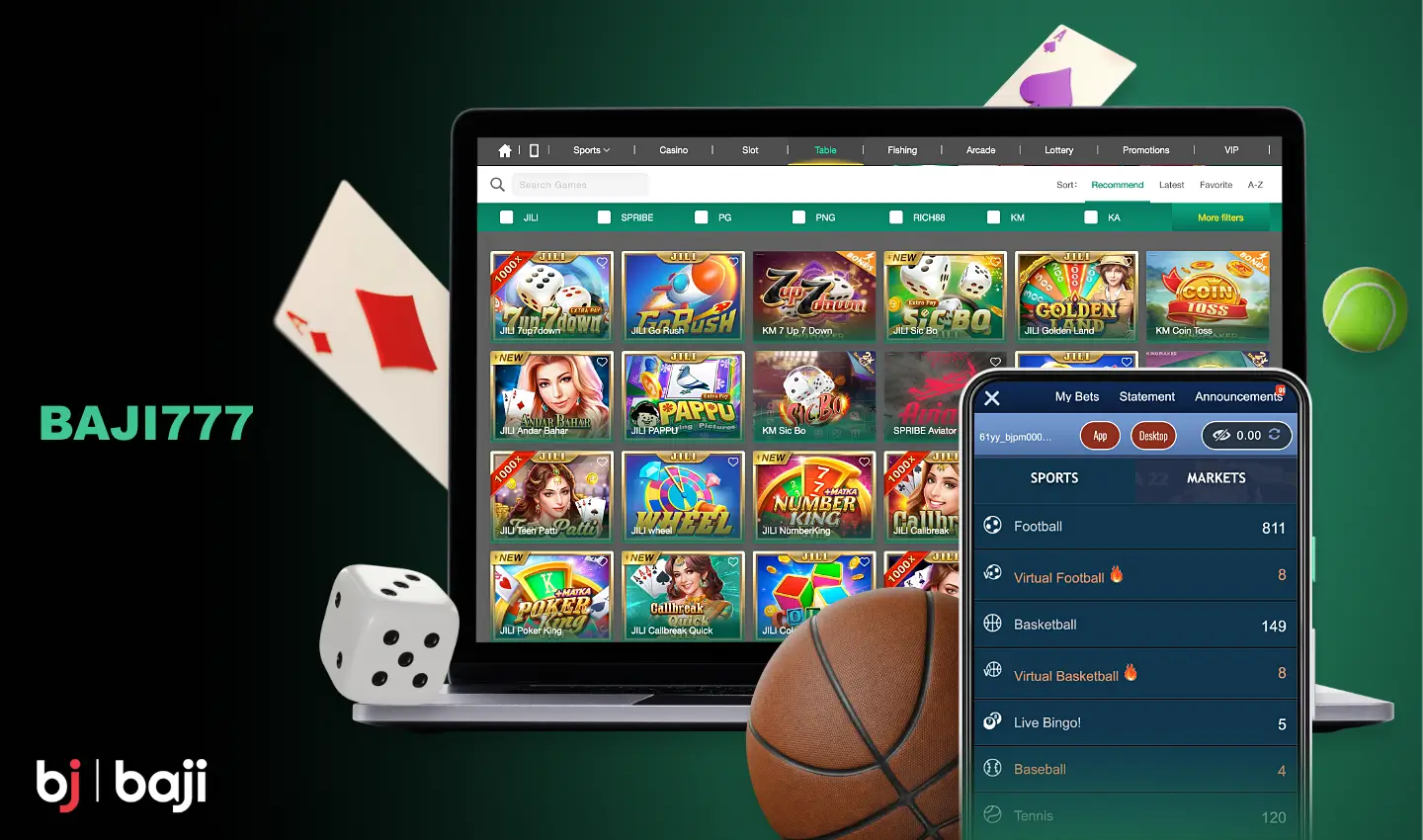 Baji 777 is a modern gambling platform where users from Bangladesh can not only play online casino games but also bet on sports
